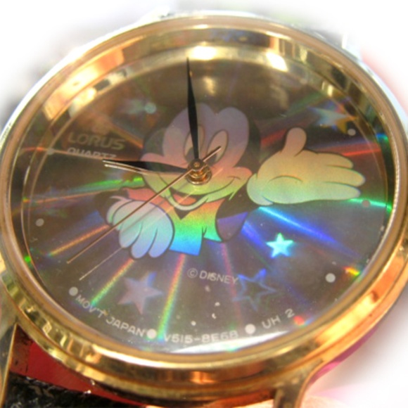 Vintage 90s Lorus Mickey Mouse Watch Hologram Sun Rays Stars Streetwear Preppy main image 7